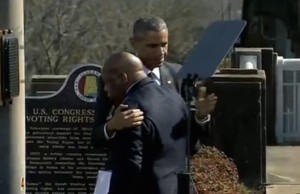 Barack Obama y John Lewis